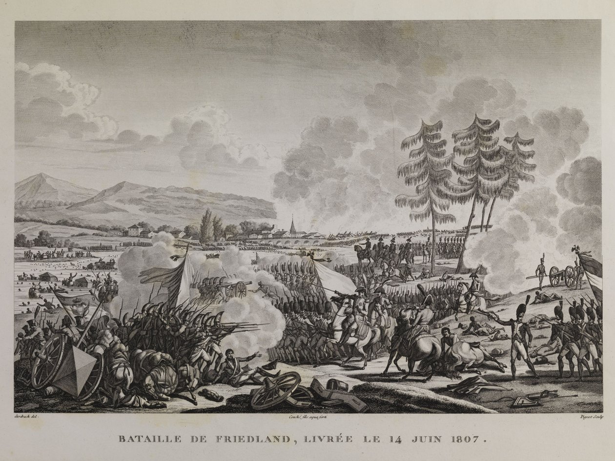 Schlacht bei Friedland, um den 14. Juni 1807 von François Pigeot