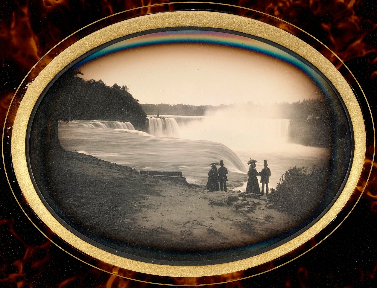 Daguerreotypie der Niagarafälle von Babbitt, ca. 1855 von Platt D. Babbitt