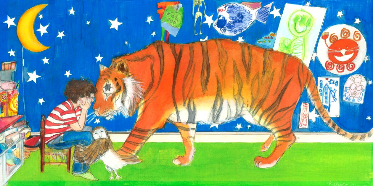 Albert Tiger und Eule von Polly Horner