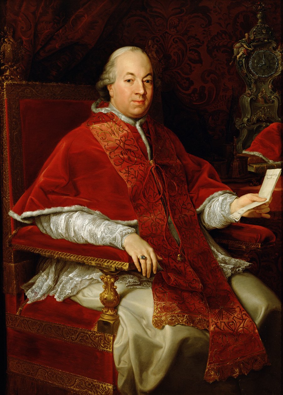 Papst Pius VI. (1717-99) ca. 1775-76 von Pompeo Girolamo Batoni