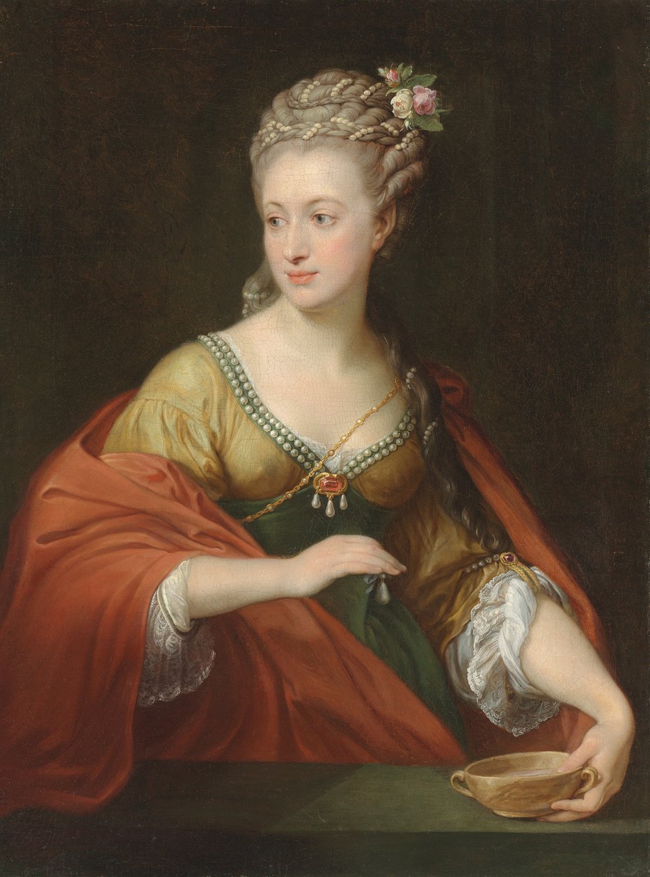 Porträt von Alexandra Evtikhievna Demidova 1724-1789 als Cleopatra, frühe 1770er von Pompeo Girolamo Batoni