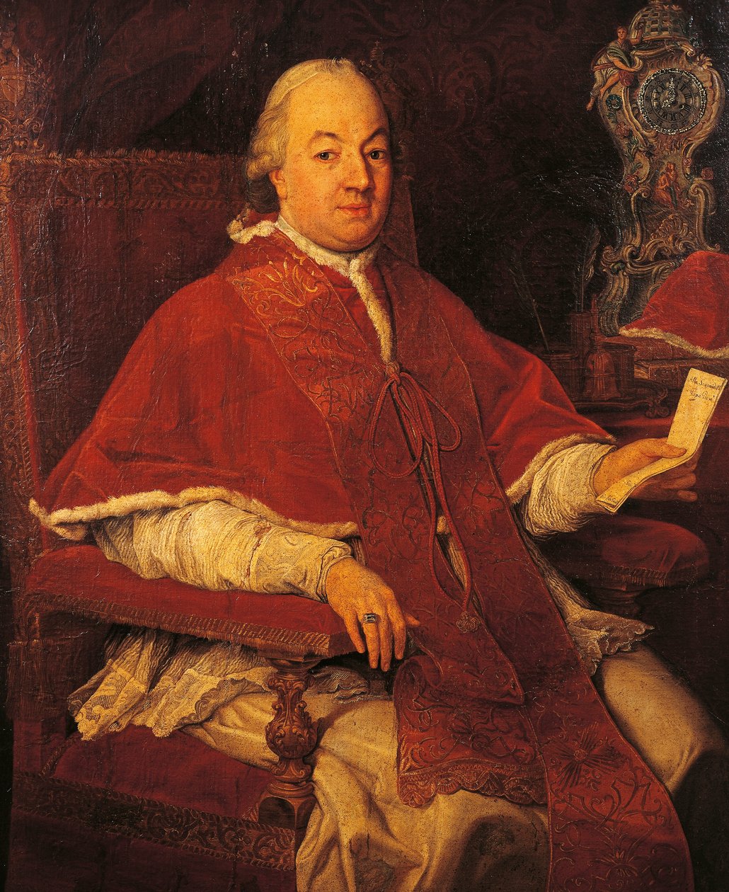 Porträt von Papst Pius VI. (Giannangelo Braschi) von Pompeo Girolamo Batoni