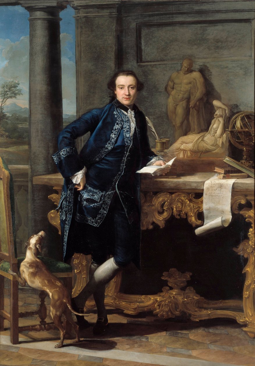 Porträt des englischen Intellektuellen Charles John Crowles (1738-1811) von Pompeo Girolamo Batoni