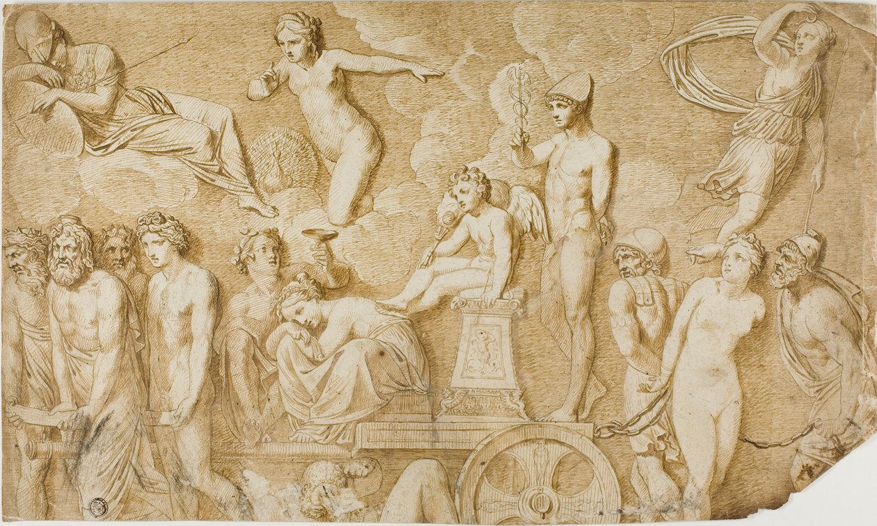 Triumph der Liebe (nach antikem Relief) von Pompeo Girolamo Batoni