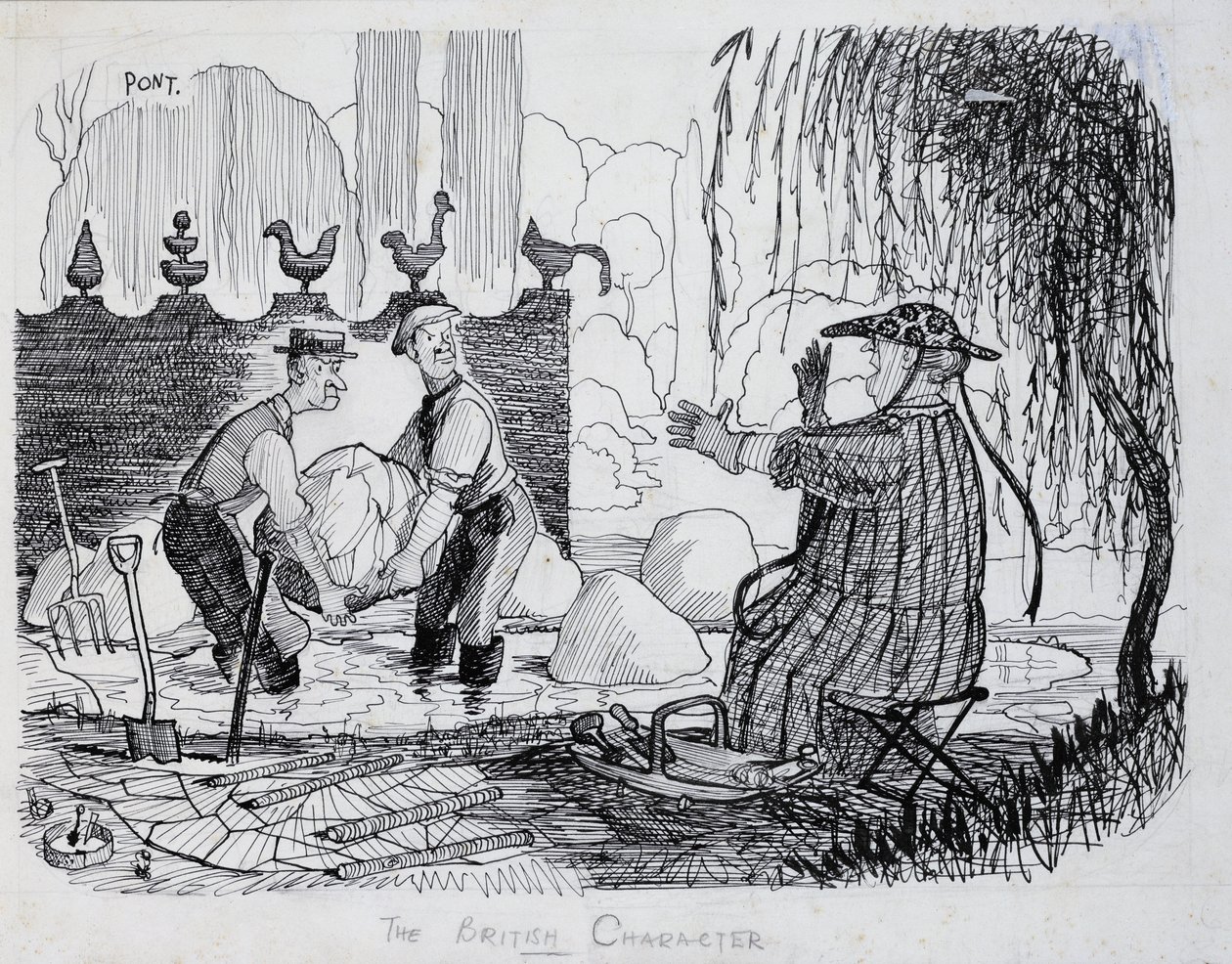 Der britische Charakter - Begeisterung für Gartenarbeit von Pont 1908 40 Pont 1908 40