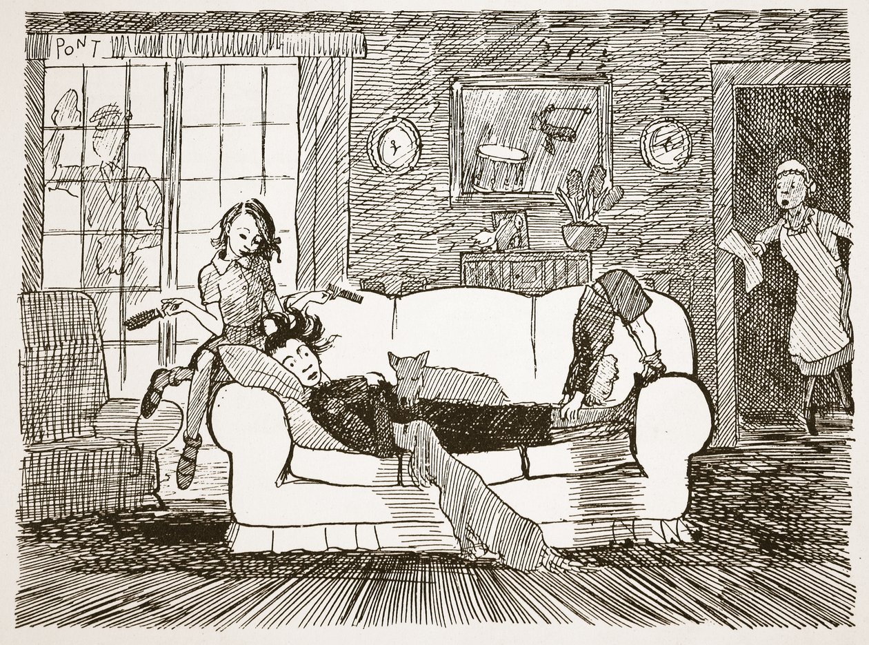Eine halbe Stunde Ruhe nach dem Essen, Illustration aus 