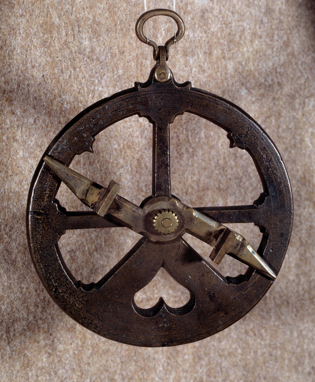 Messinstrument: Portugiesisches nautisches Astrolabium aus dem 16. Jahrhundert von Portuguese School