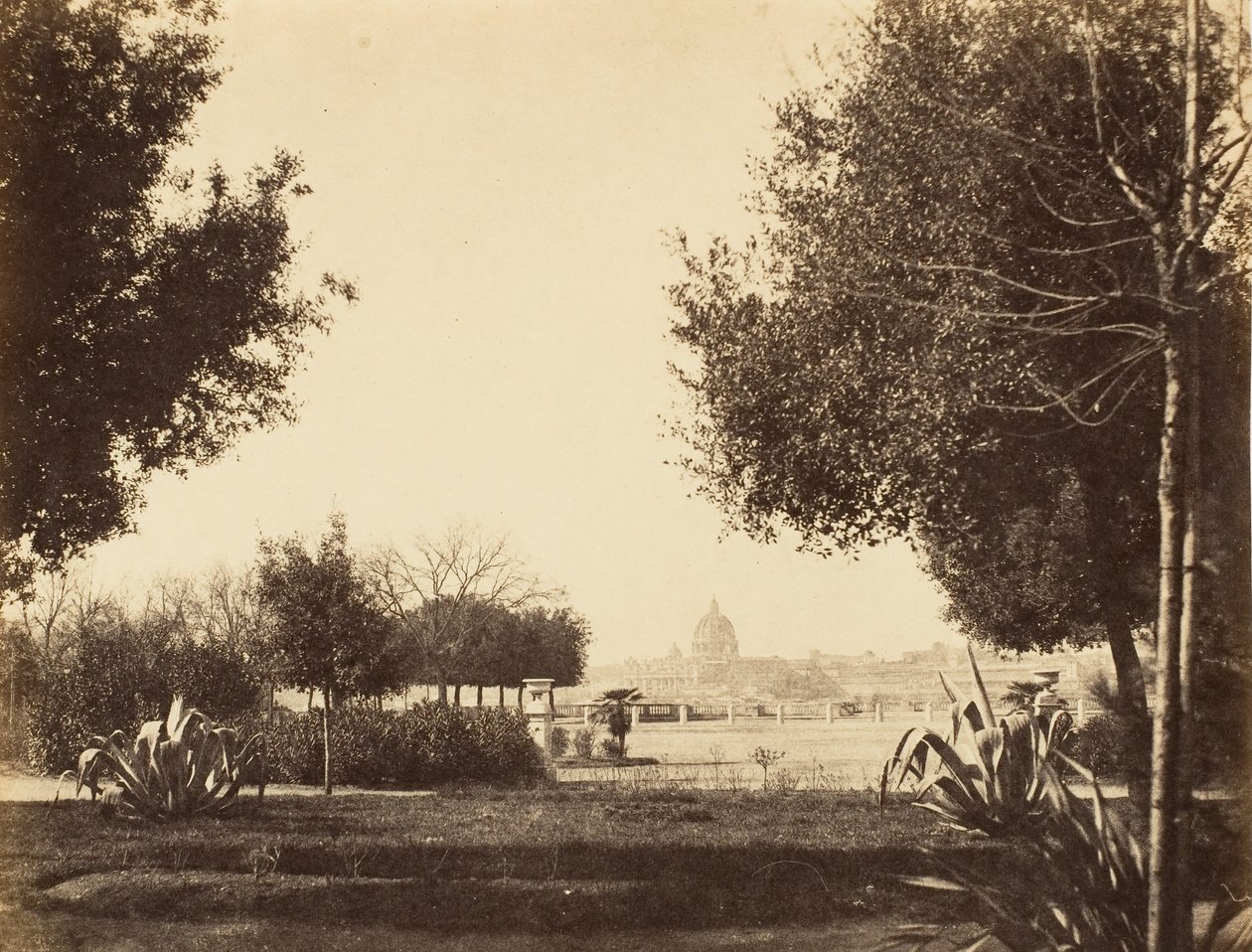 St. Peters vom Pincian-Hügel, 1853-1856 von Possibly by Jane Martha St. John.