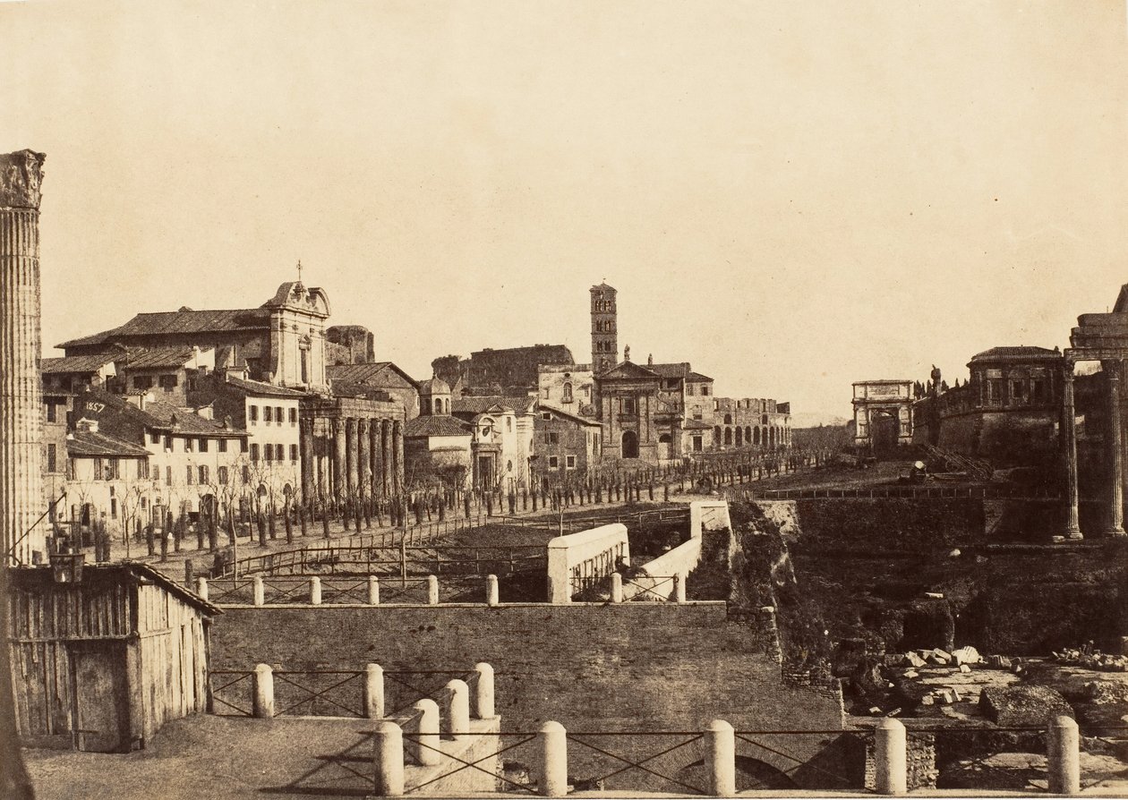 Das Forum, Rom, 1853-56 von Possibly by Jane Martha St. John.