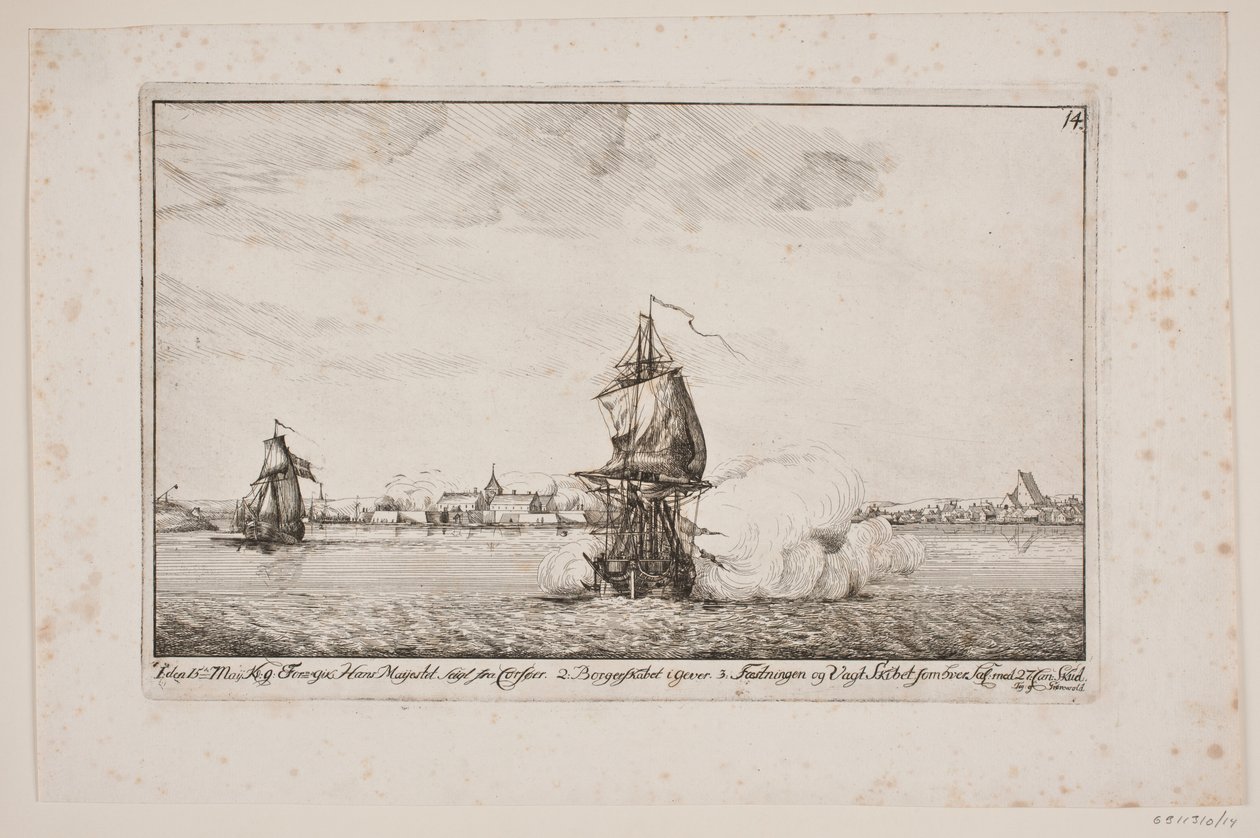 Frederik V. verlässt Korsør von Poul Isac Grønvold