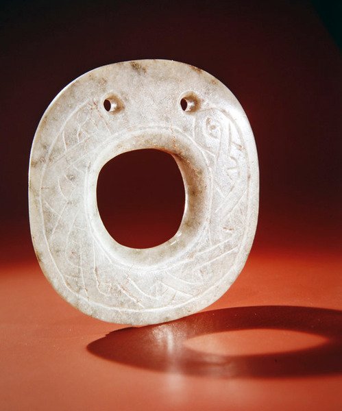 Scheibenförmiges Ornament, aus Guacimo, Linea Vieja Gebiet von Pre-Columbian Pre-Columbian