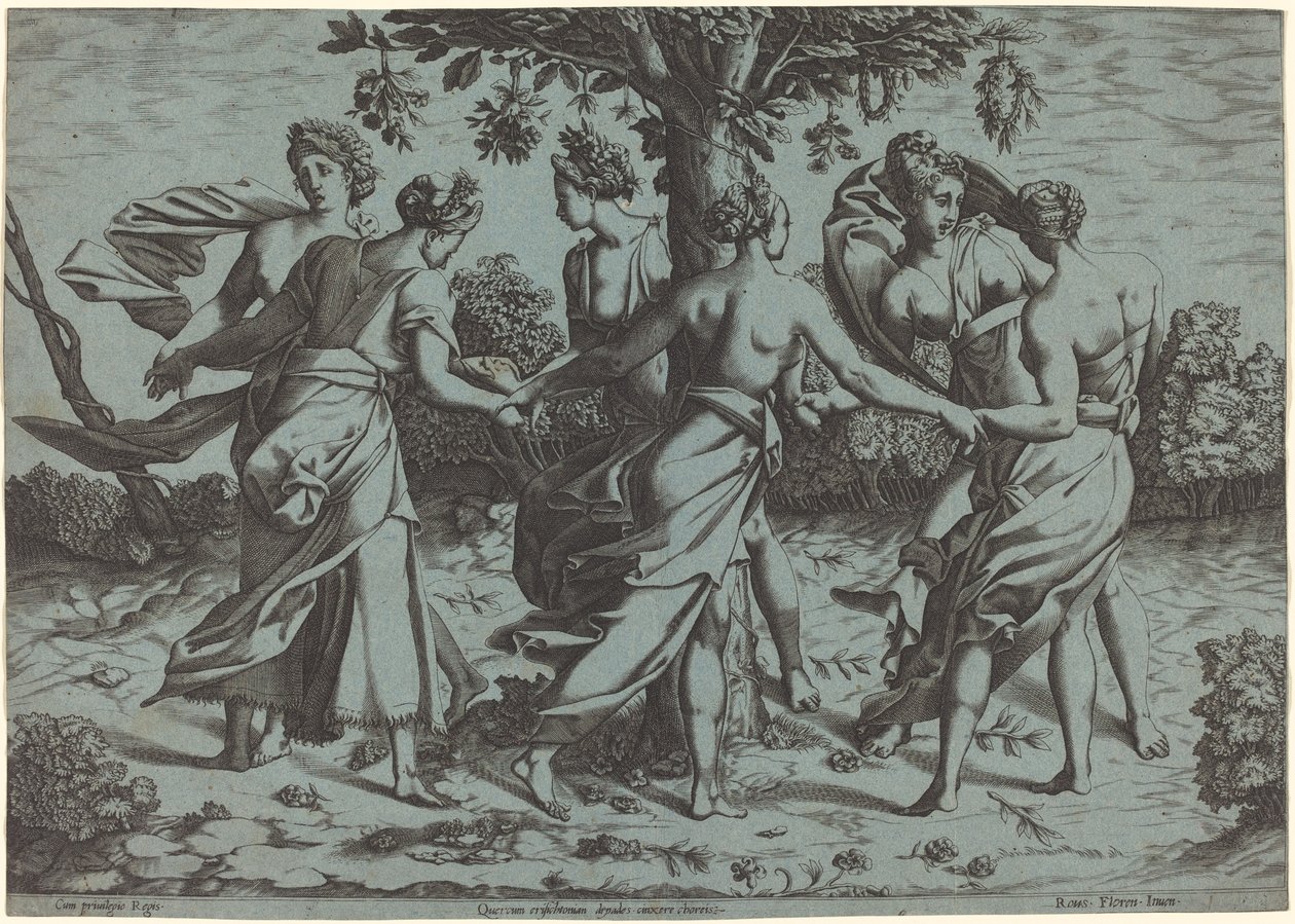 Tanz der Dryaden von Probably French 16th Century after Pierre Milan after Rosso Fiorentino