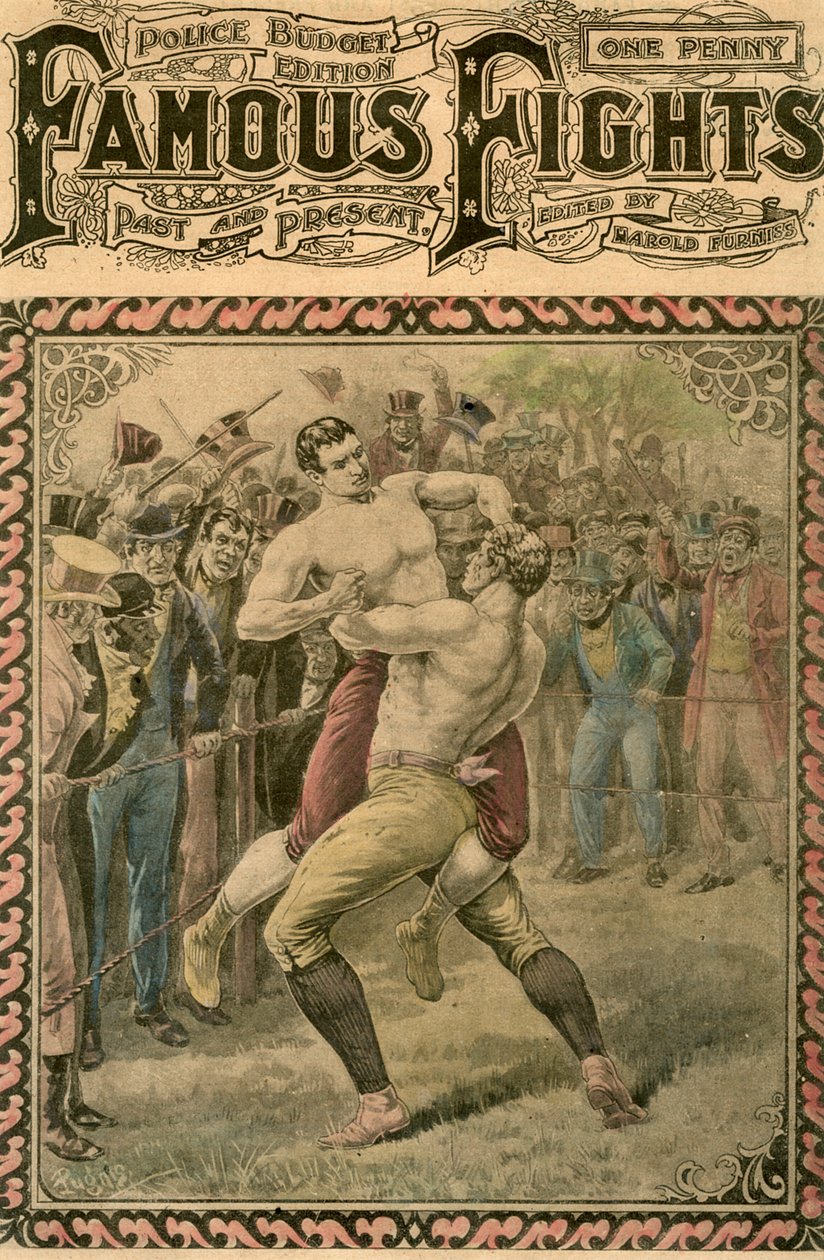 Der zweite Kampf zwischen Bendigo und Ben Caunt, 1838 spätes 19. oder frühes 20. Jahrhundert von Pugnis
