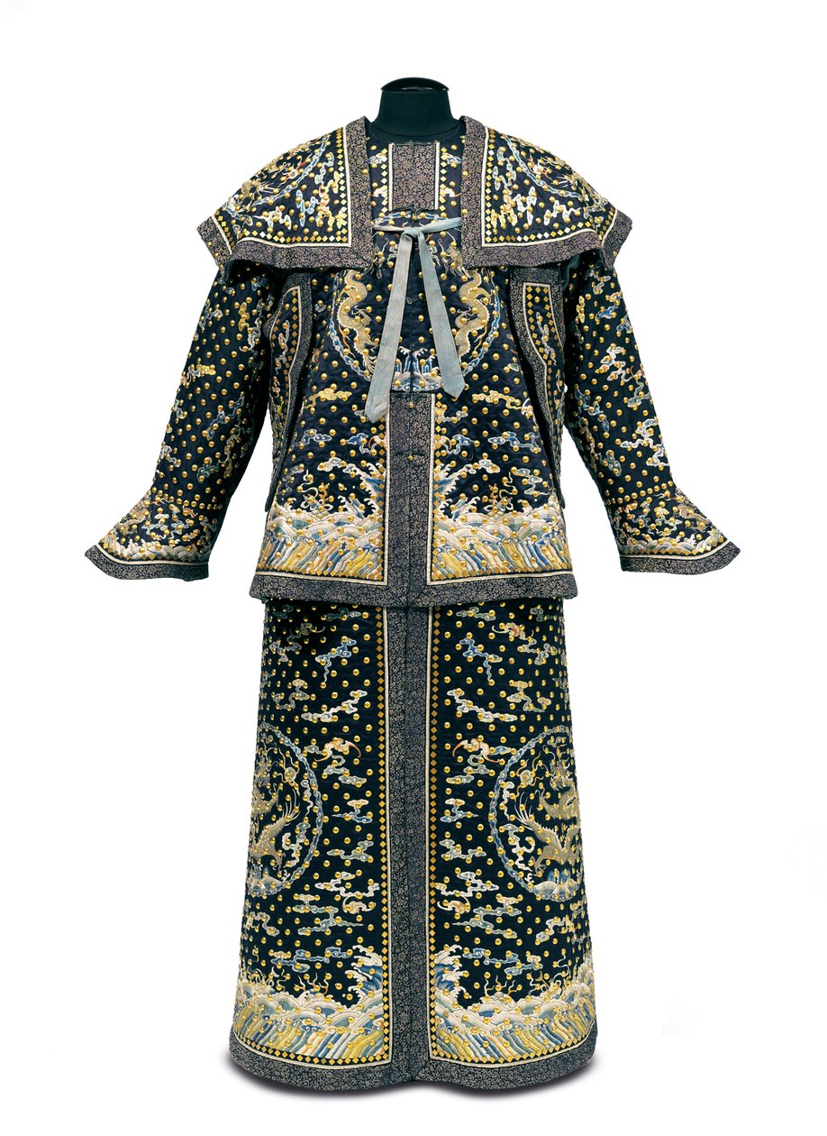 Seltene zeremonielle Uniform eines kaiserlichen Wächters, Qianlong/Jiaqing-Periode (1736-1820) von Qing Dynasty Chinese School