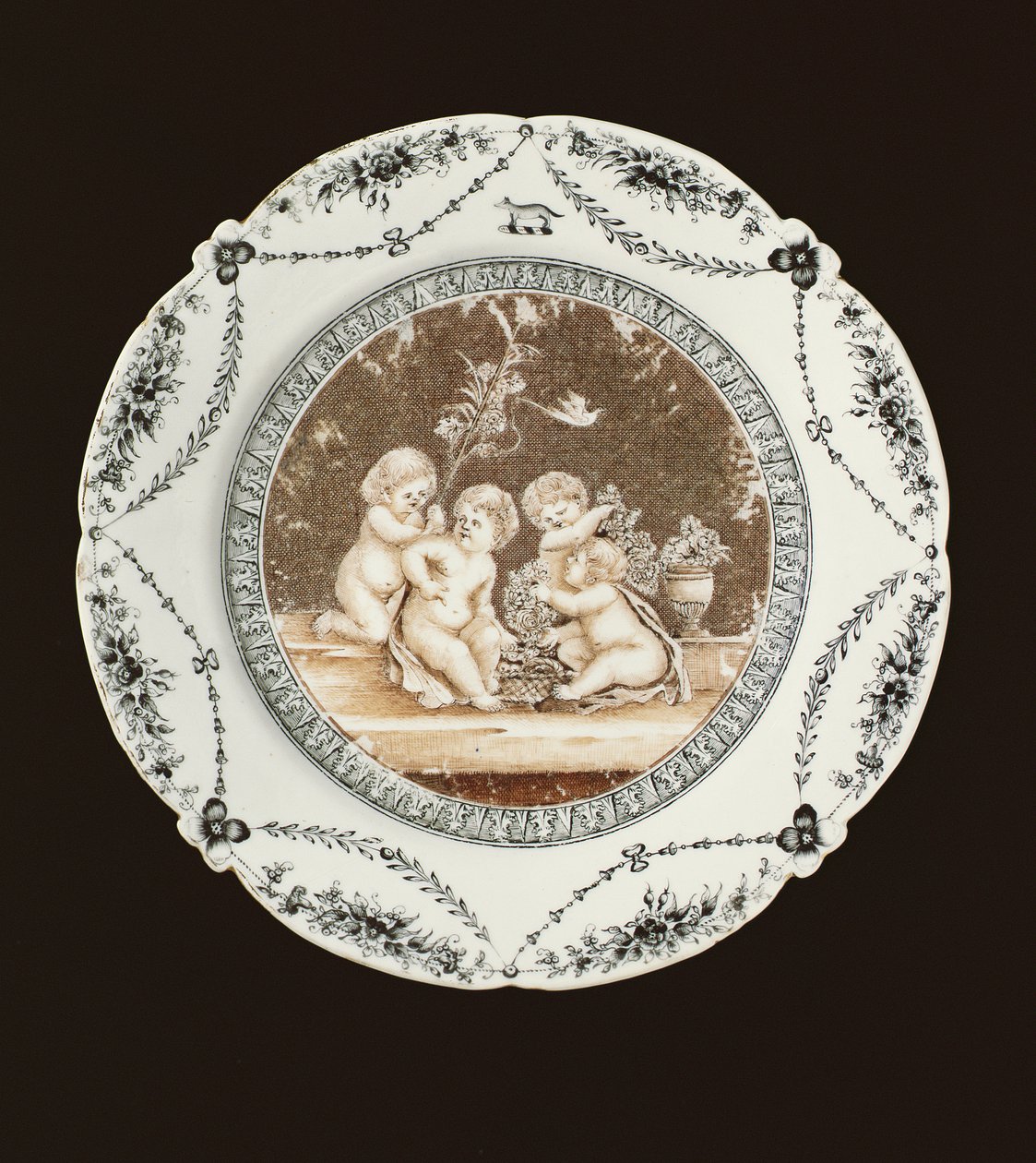 Seitenplatte, Qianlong-Periode, ca. 1782 von Qing Dynasty Chinese School