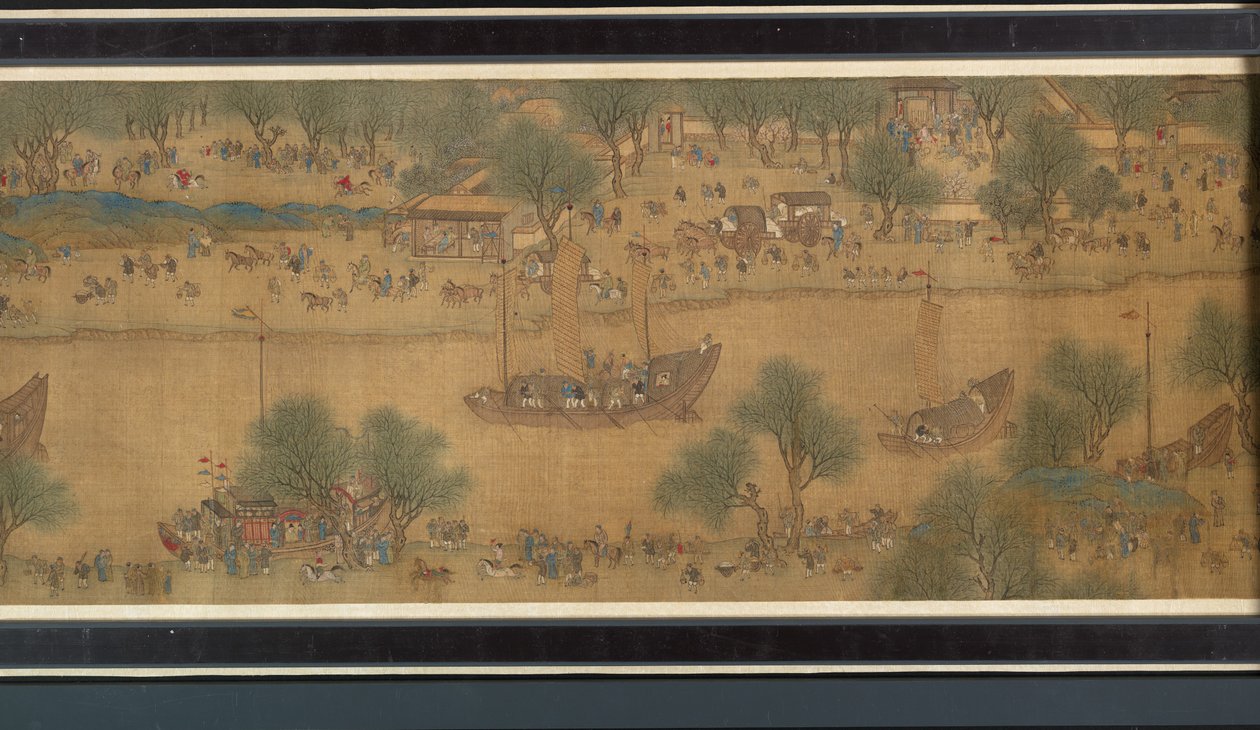 Frühlingsfest am Fluss (Detail), Handrolle von Qing Dynasty Chinese School