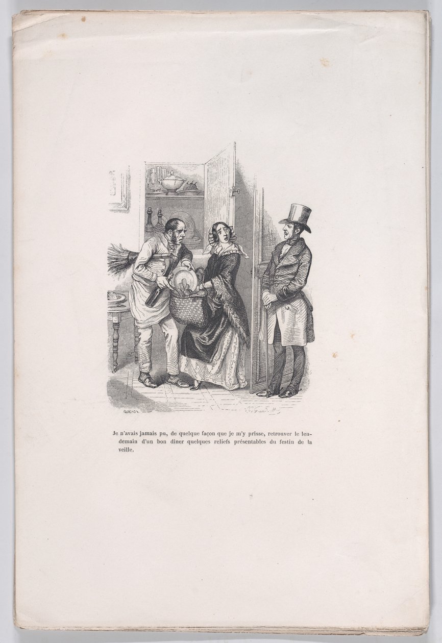 Überreste der kleinen Miseren des menschlichen Lebens, 1843 von Quichon