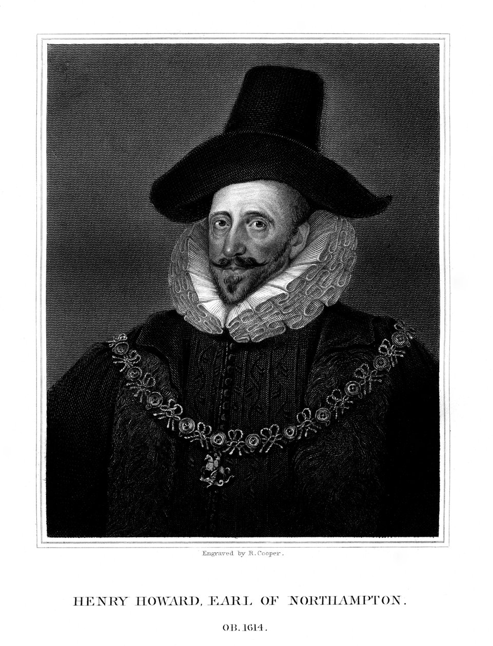 Henry Howard, 1. Earl of Northampton, 1825 von R. Cooper
