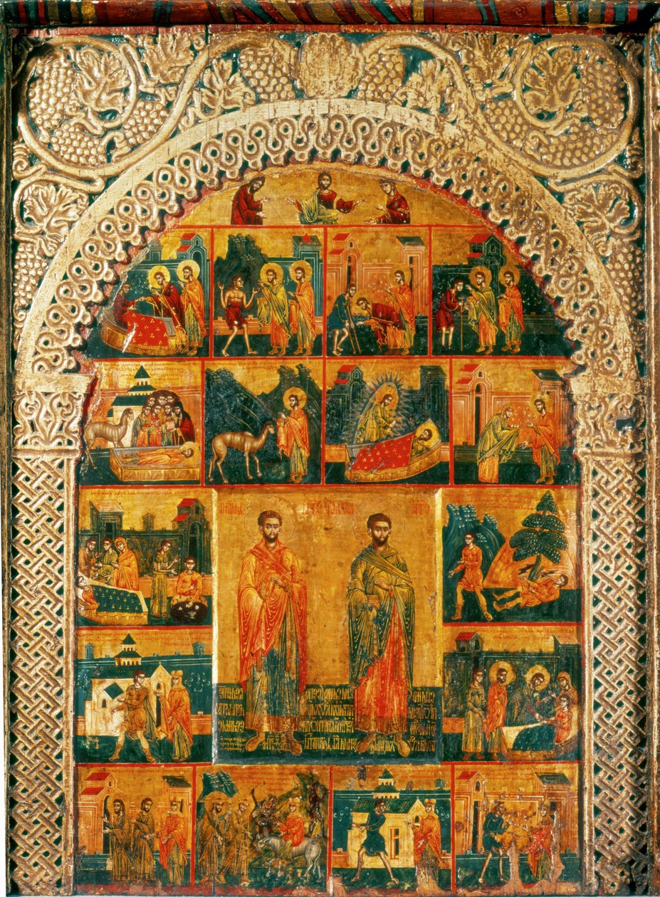 Heilige Cosmas und Damian, vom Radoul-Meister von Radoul Master
