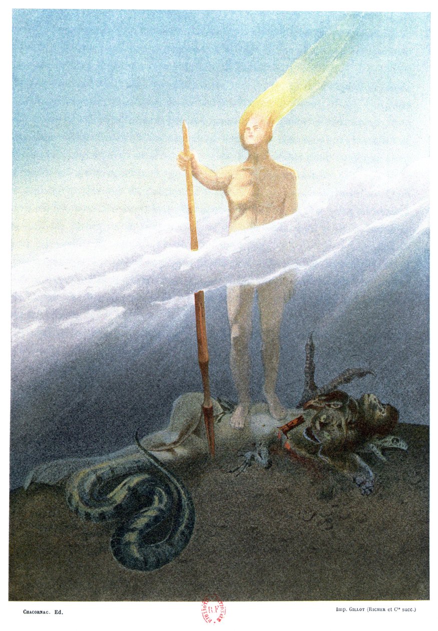 Absolution durch Reinkarnation, Illustration aus 