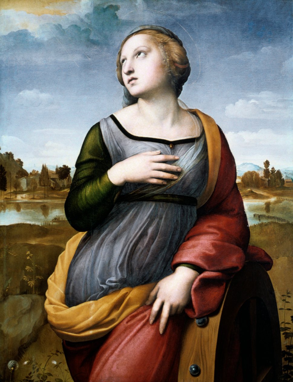 Heilige Katharina von Alexandria, um 1507 von Raffaello Sanzio Raphael
