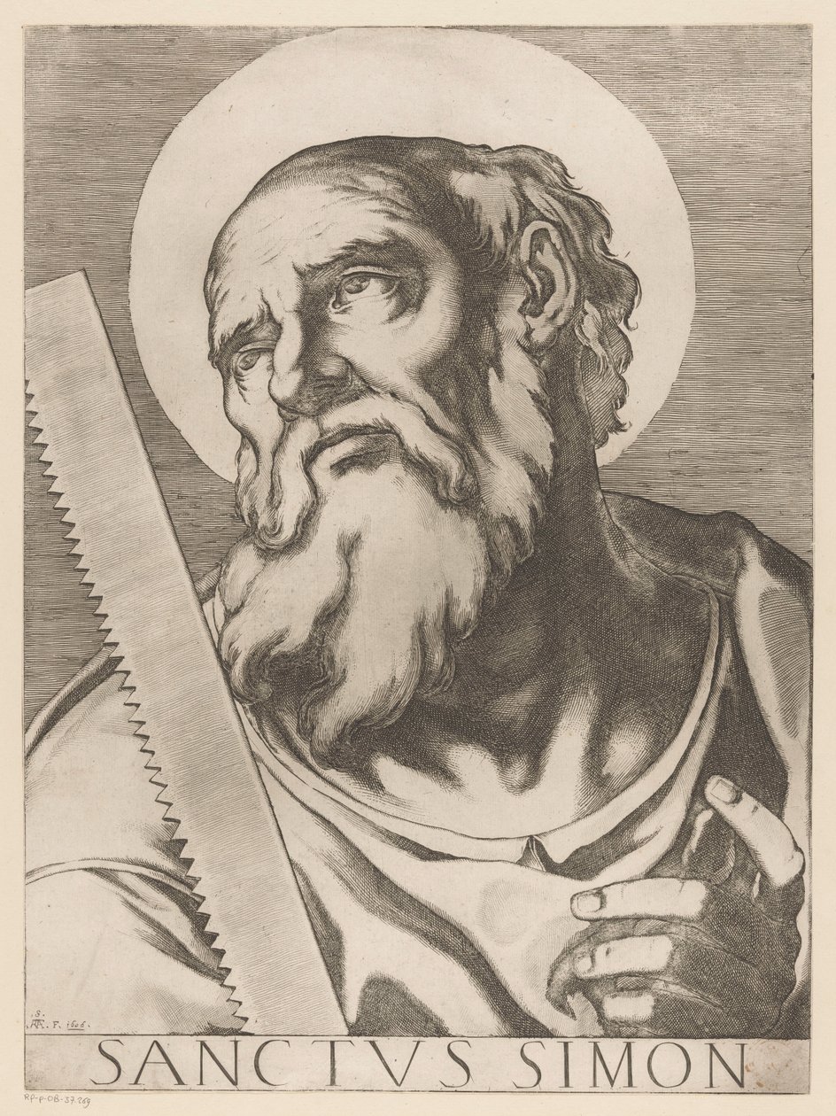 Heiliger Simon Zelotes von Raffaello Schiaminossi