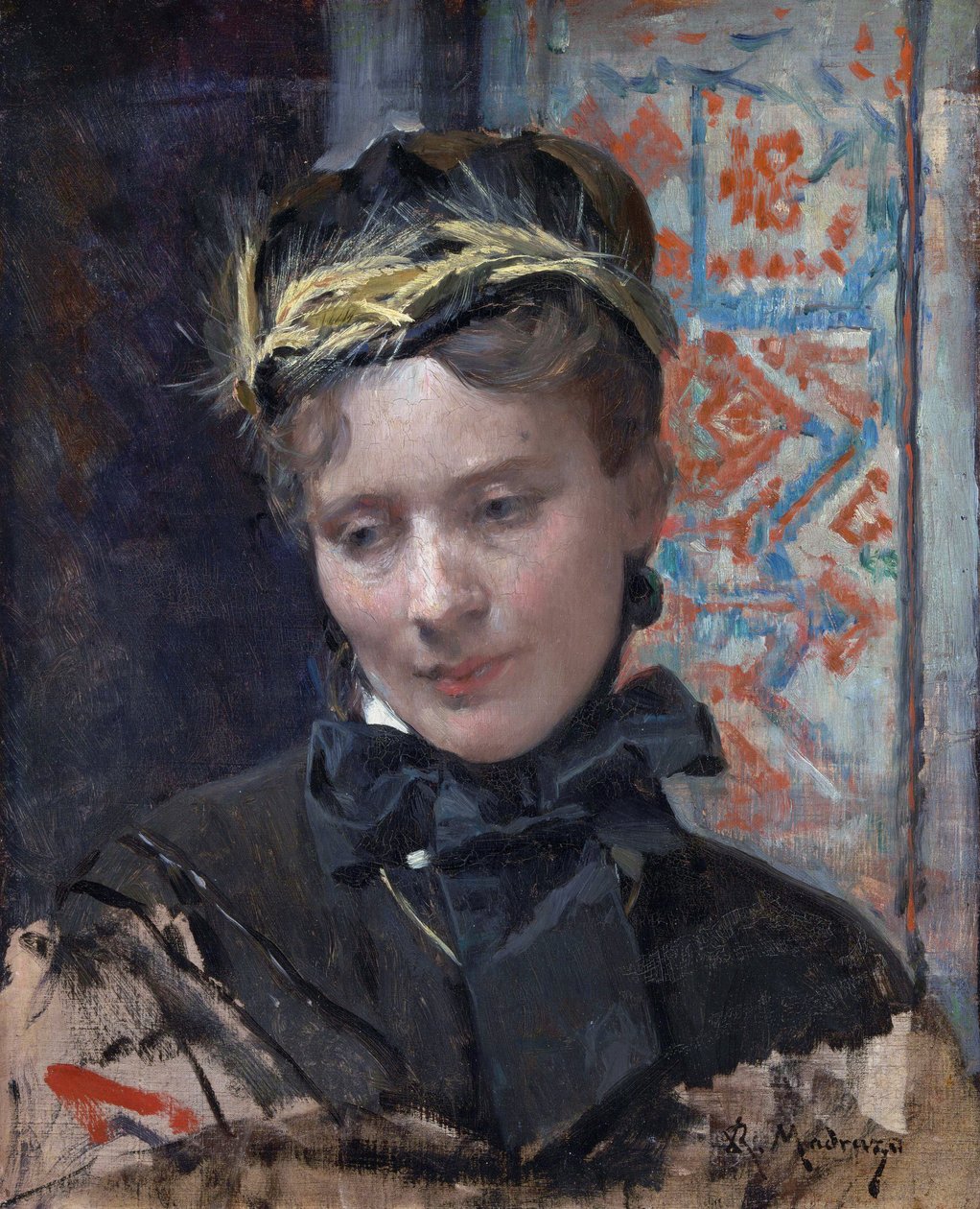 Porträt einer Dame von Raimundo de Madrazo y Garreta