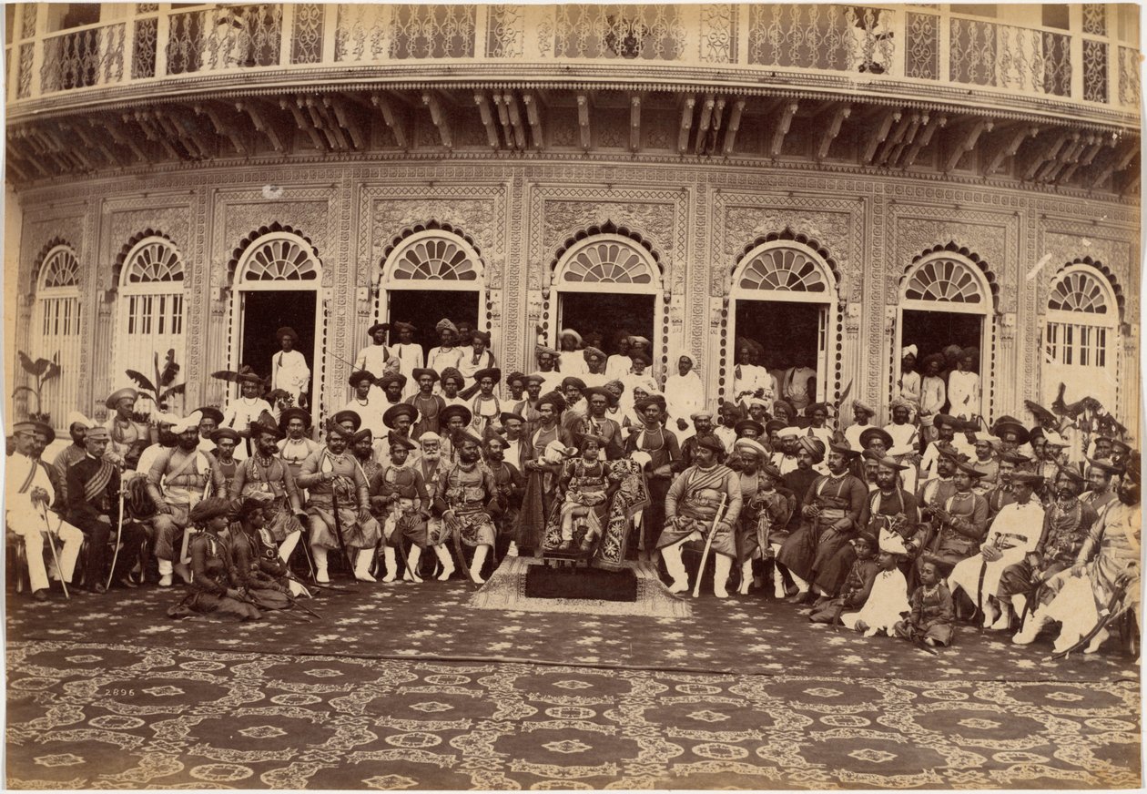 Maharadscha Scindia, Adlige und hohe Beamte, Gwalior von Raja Deen Dayal
