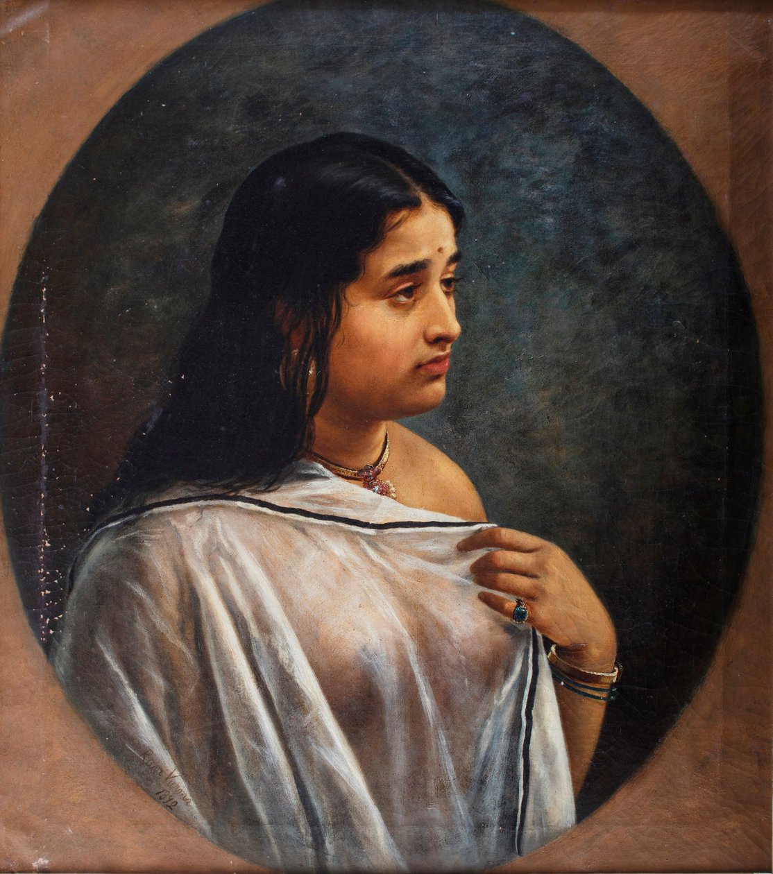Malayali Dame, von Raja Ravi Varma von Raja Ravi Varma