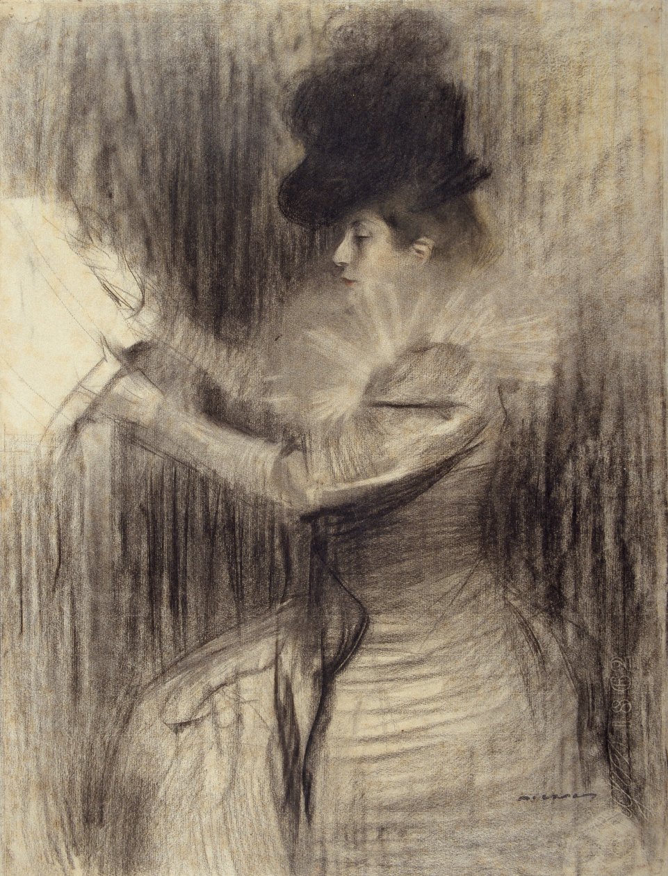 Weibliche Figur von Ramon Casas i Carbo