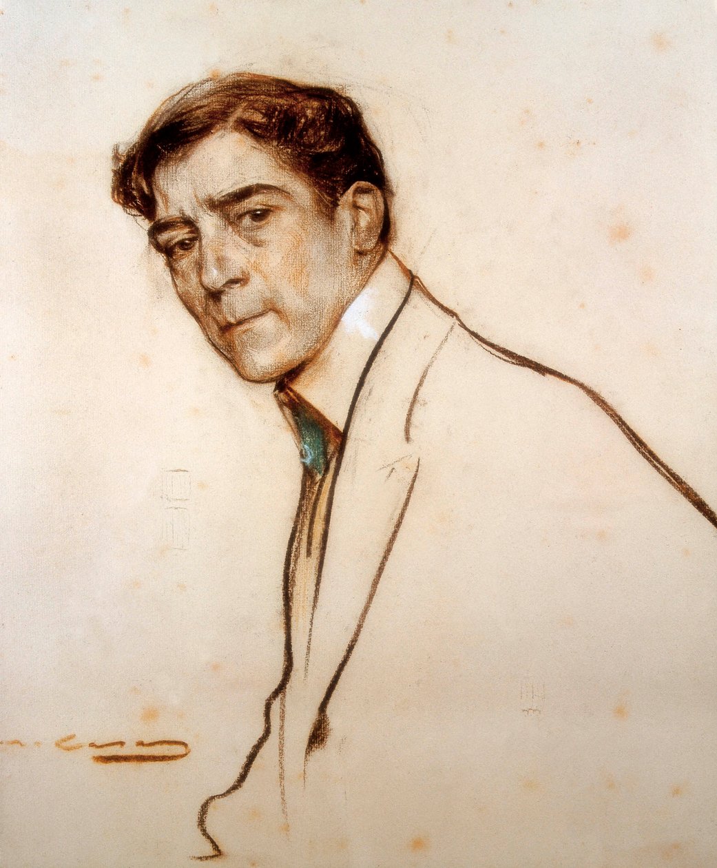 Porträt von Alexandre de Riquer (1856-1920) von Ramon Casas i Carbo