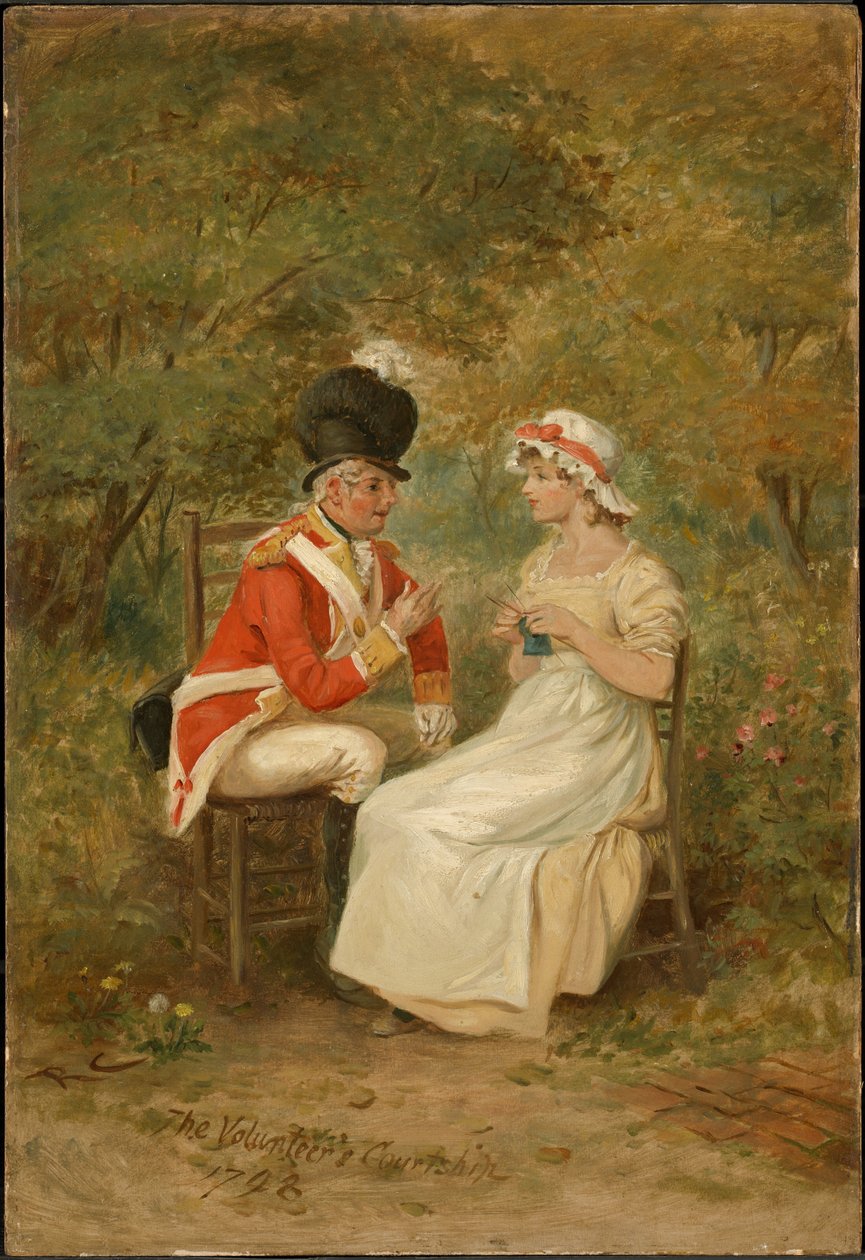 Das Werben des Freiwilligen, 1798 von Randolph Caldecott