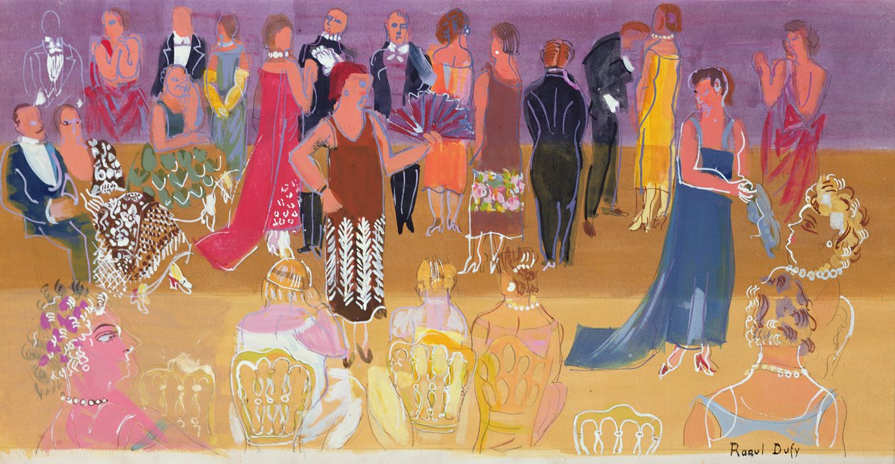 Empfang im Hauptquartier des Hafenadmirals von Raoul Dufy