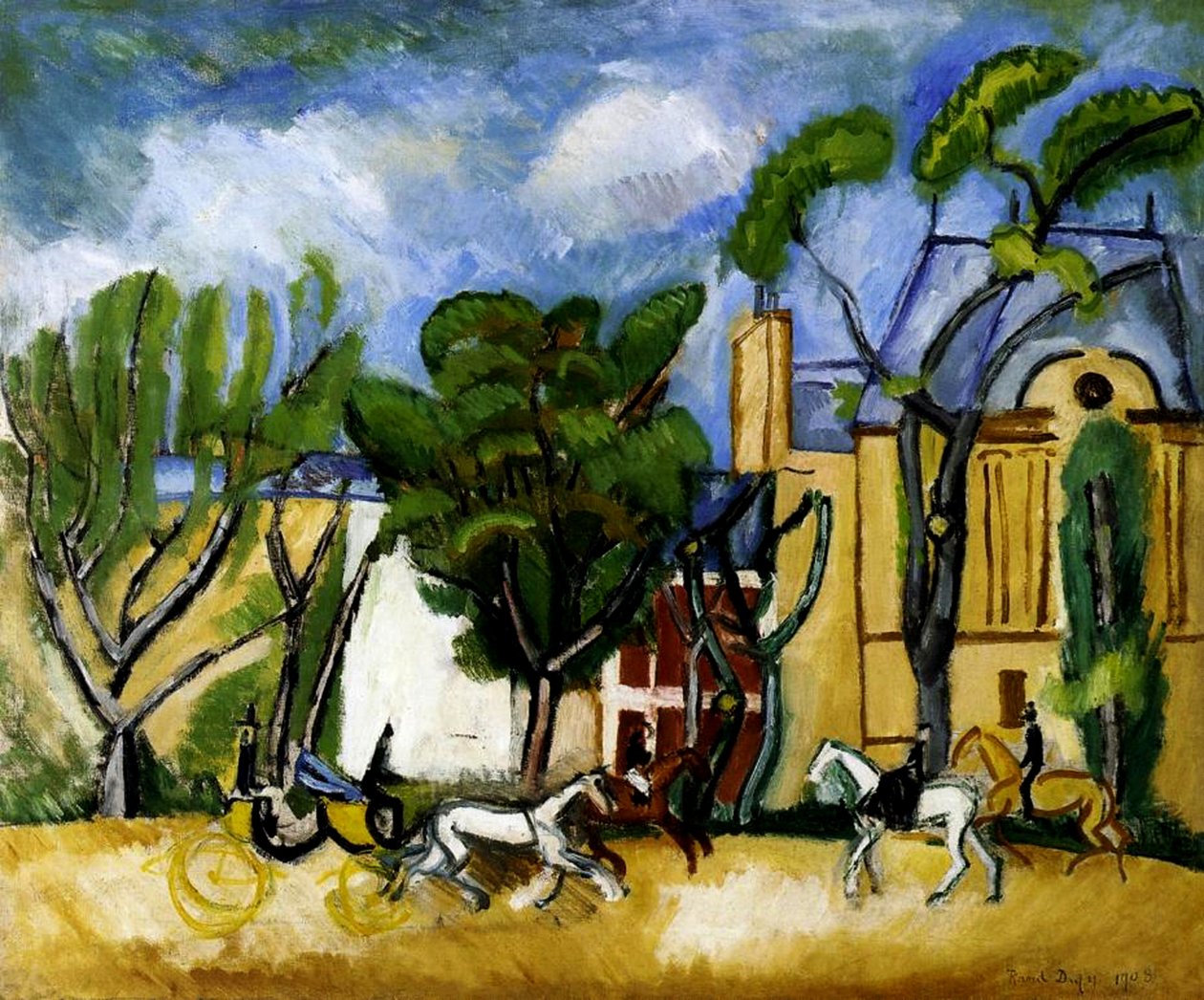 Bois de Boulogne von Raoul Dufy
