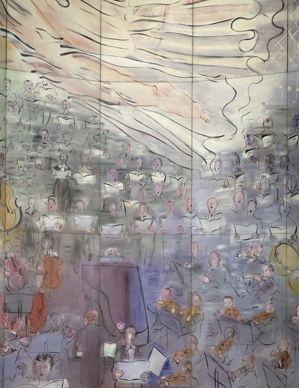 Die Fee Elektrizität (Detail) von Raoul Dufy