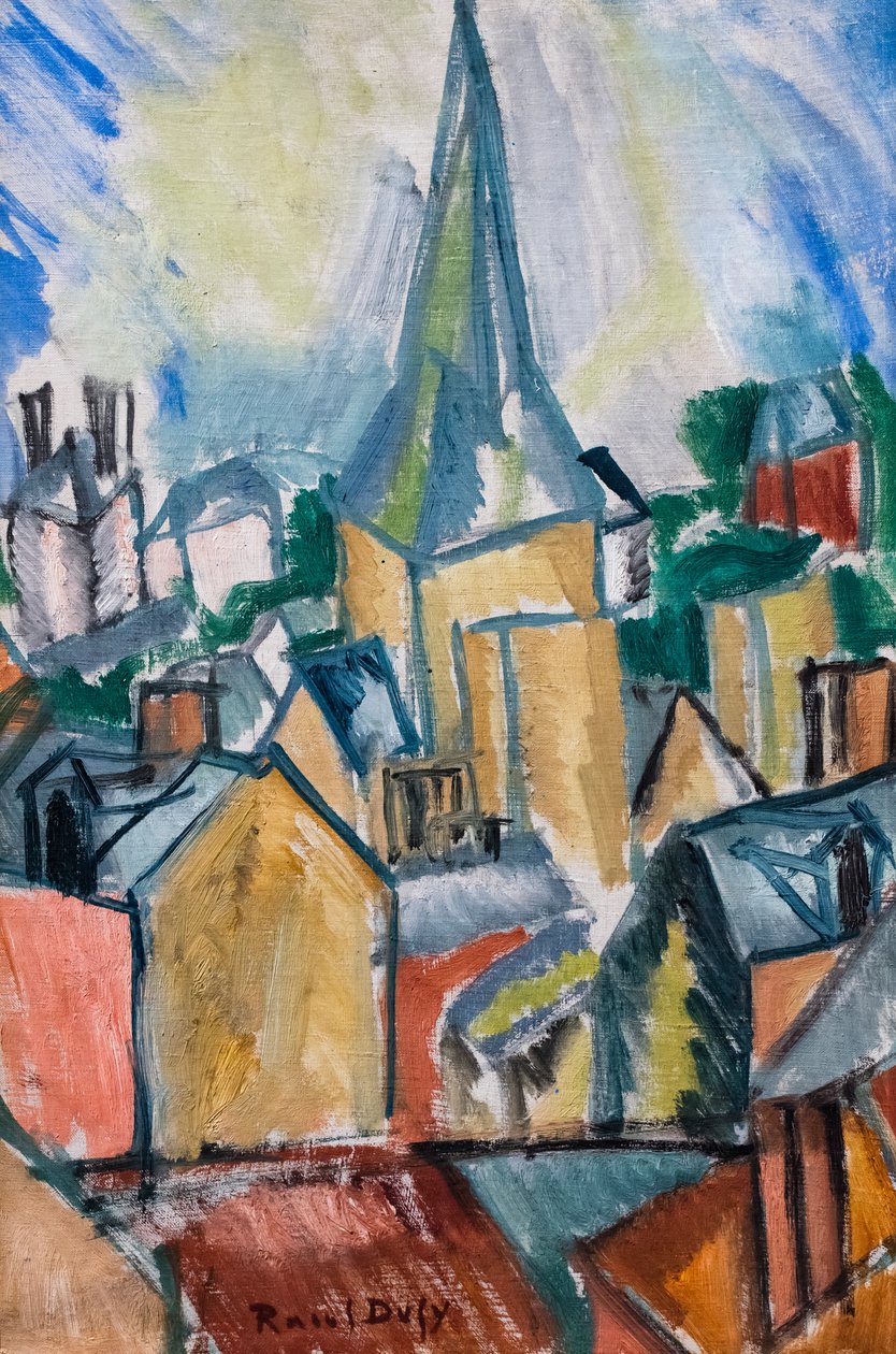 Die Kirche Saint-Vincent in Le Havre, um 1909 von Raoul Dufy