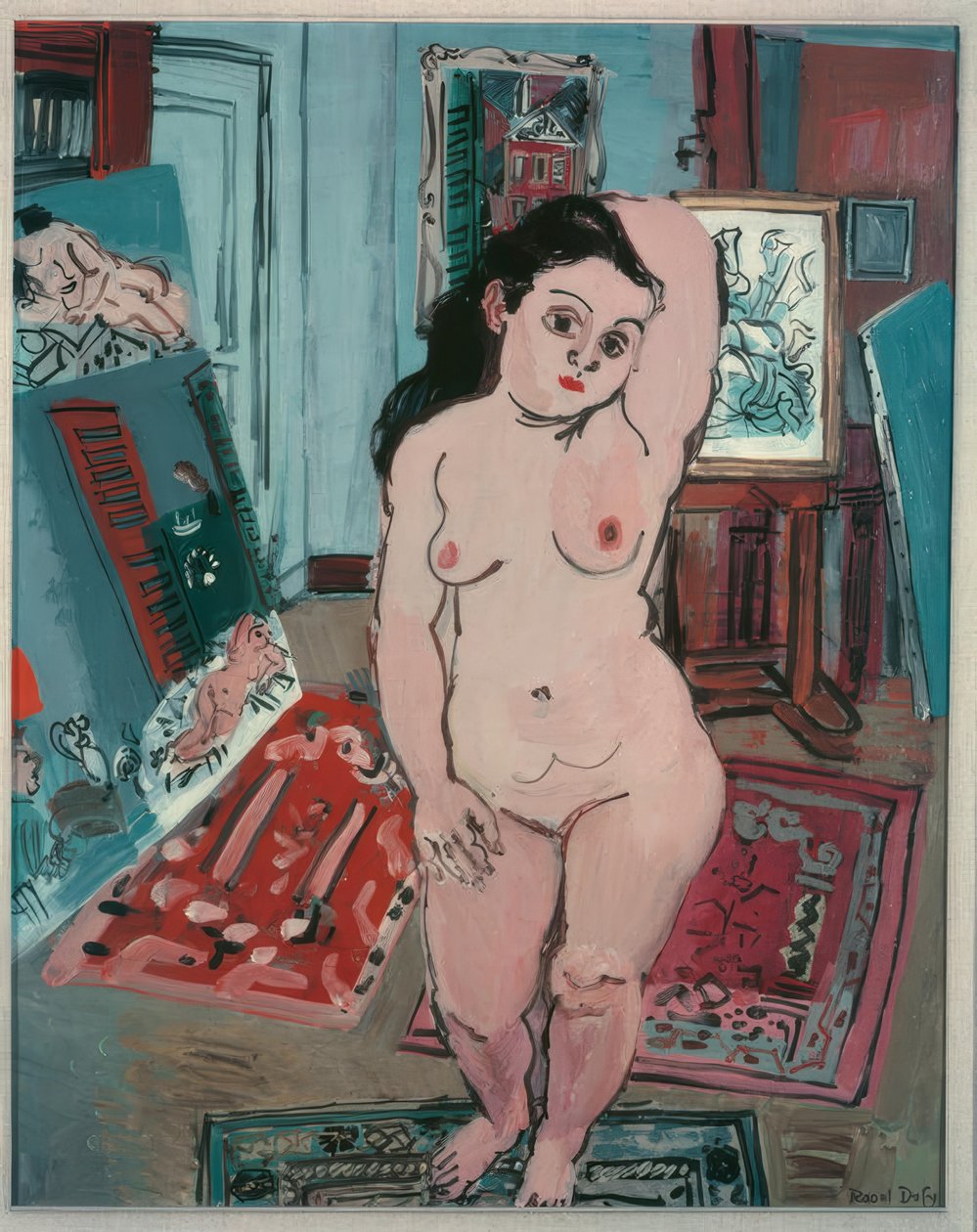 Akt mit Arum-Lilien von Raoul Dufy
