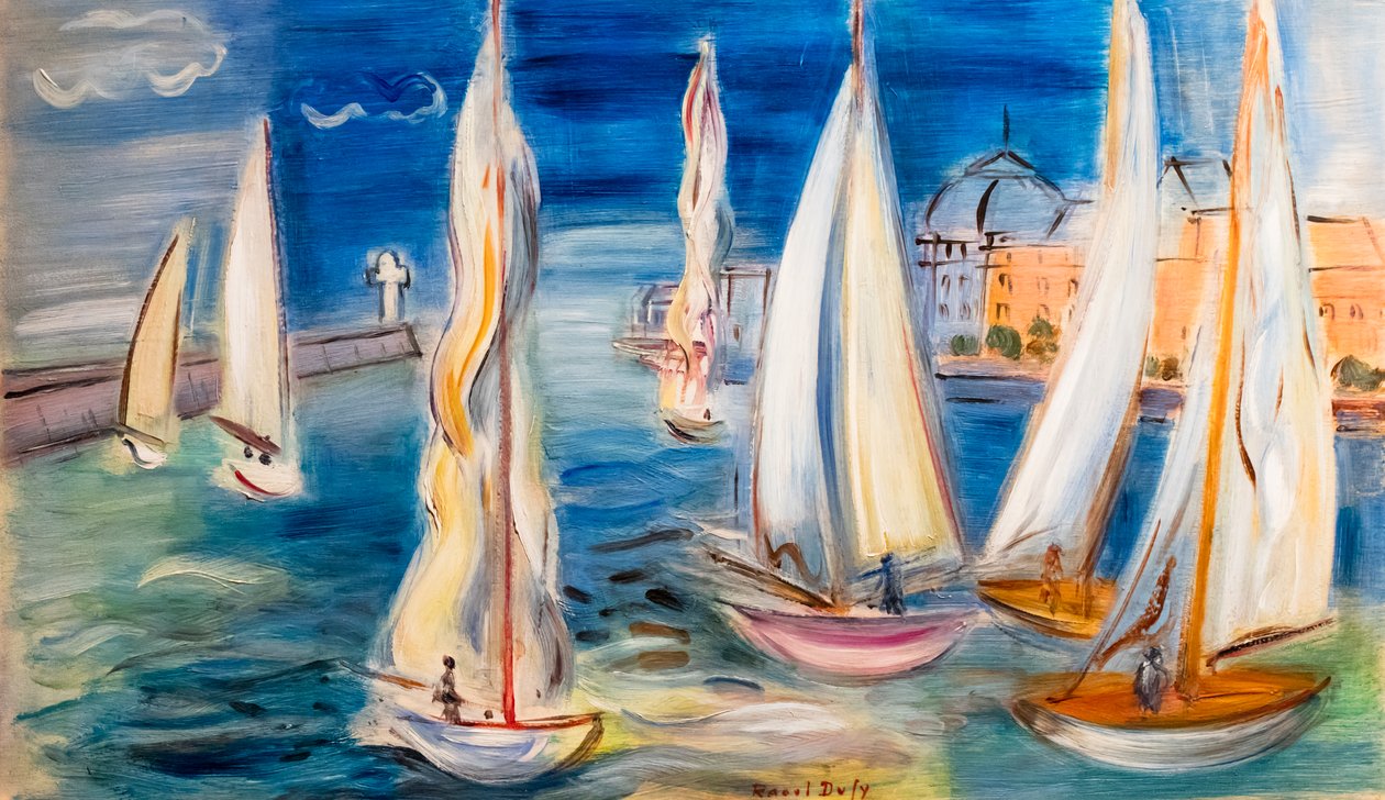 Regatta in Deauville, ca. 1946 von Raoul Dufy