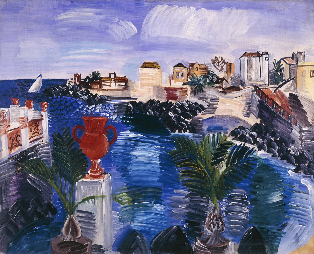 Sizilianische Landschaft, um 1922-23 von Raoul Dufy