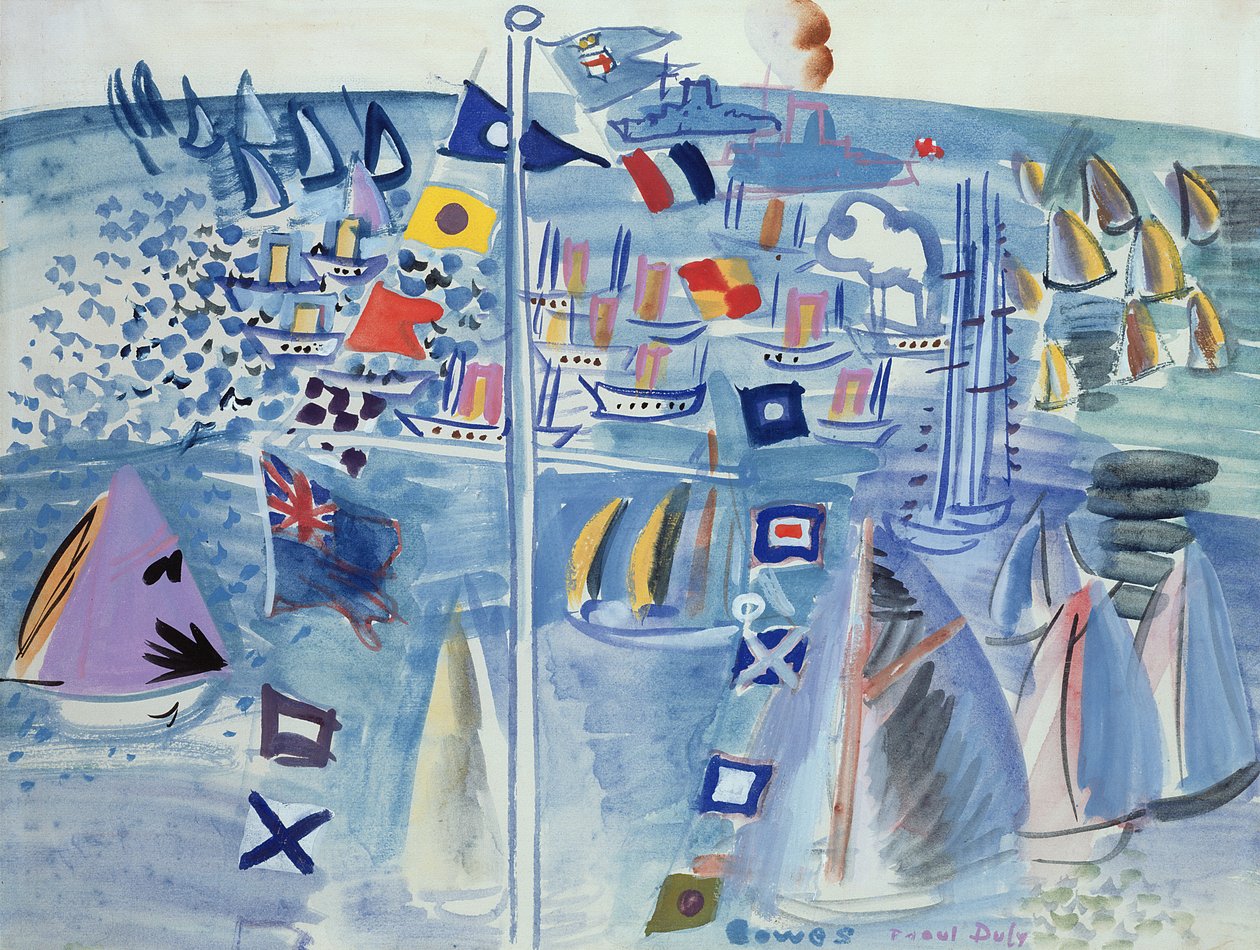 Die Regatta in Cowes von Raoul Dufy