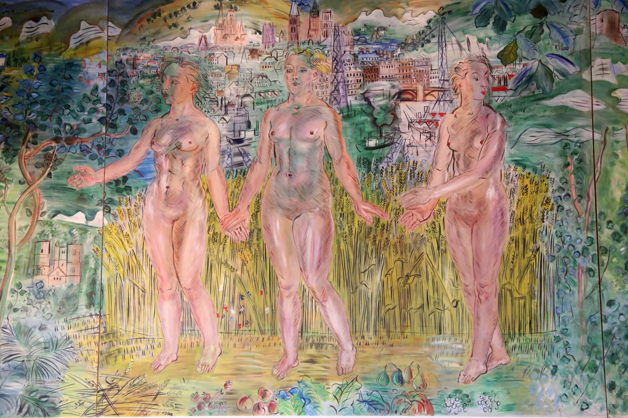 Die Seine, von Paris zum Meer, Detail von Raoul Dufy