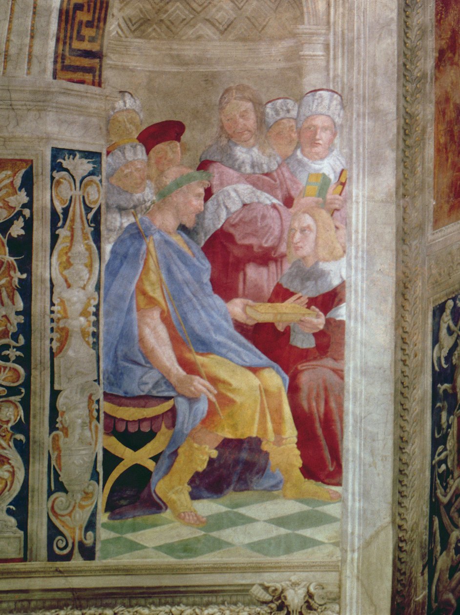 Die gerichtlichen Tugenden (Detail) von Raffaello Sanzio Raphael
