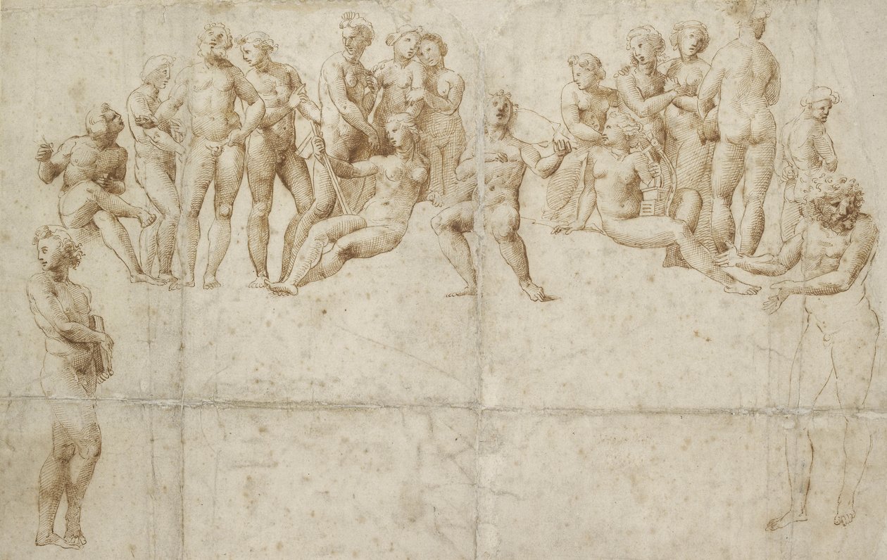 Der Parnass, Kopie nach Raphael von Raffaello Sanzio Raphael