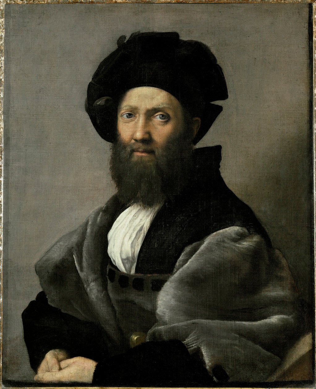 Graf Baldassare Castiglione, Autor von "Il Cortegiano" von Raphael (1483 1520)