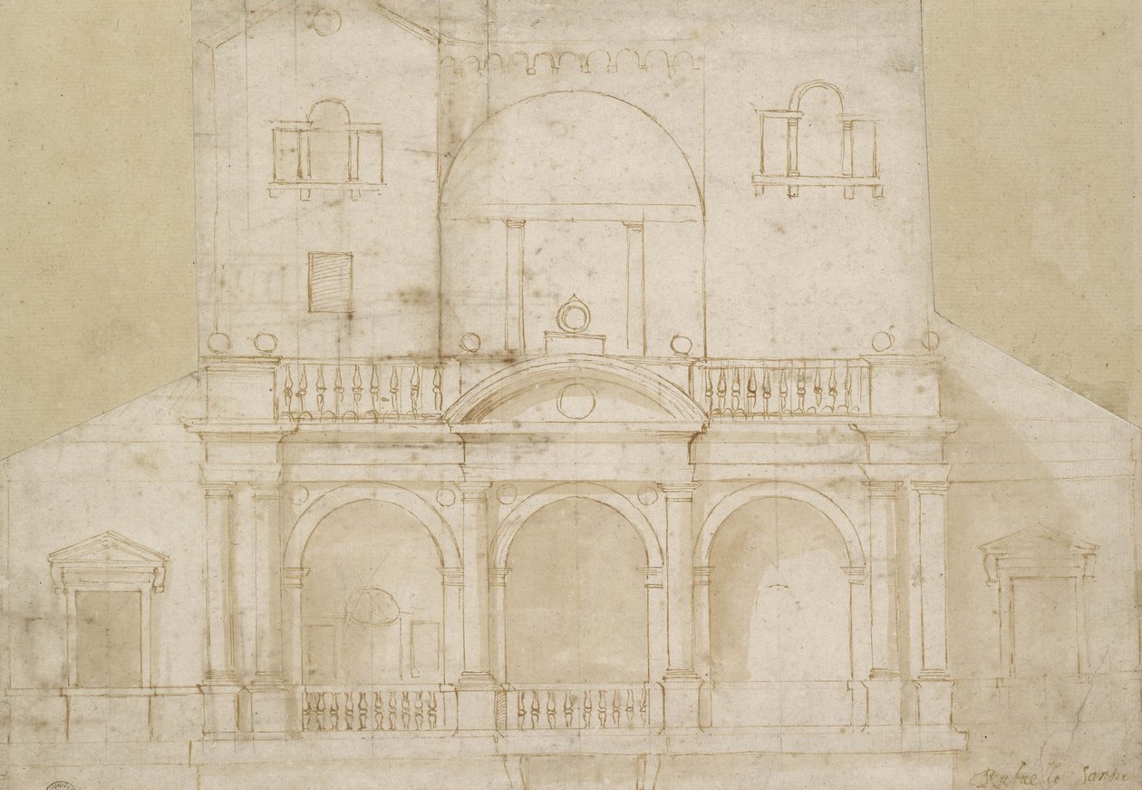 Architektonisches Design (Villa Madama) von Raphael