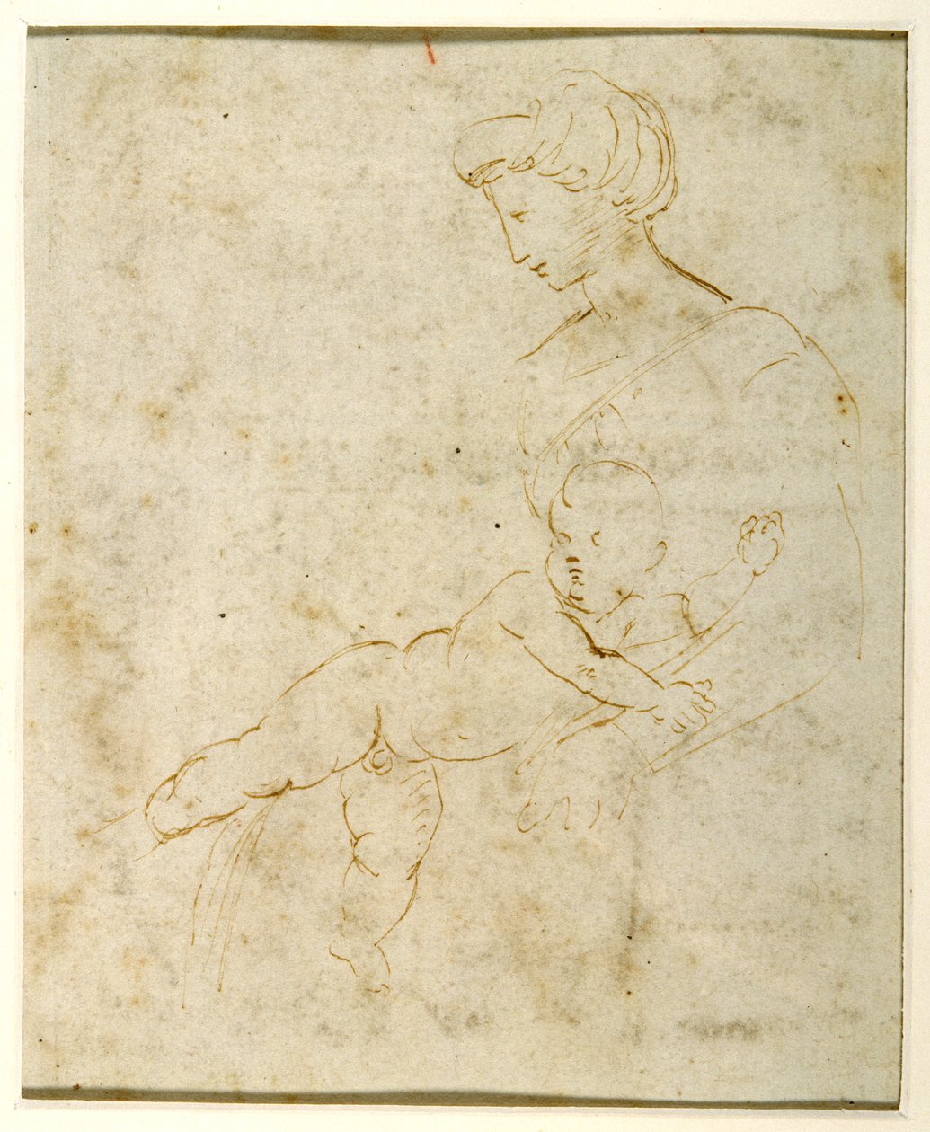 Madonna mit Kind, nach Michelangelo von Raphael