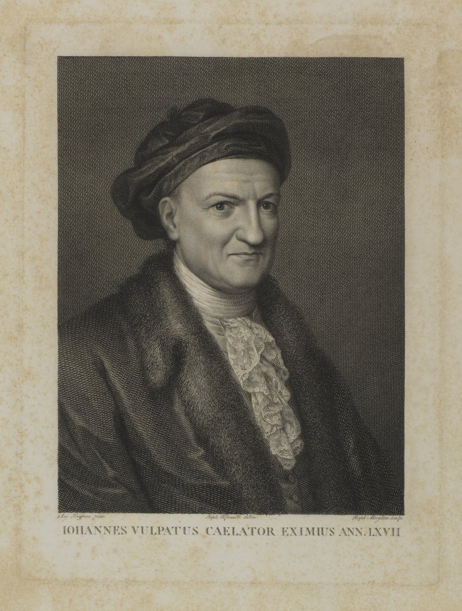 Johannes Vulpatus Caelator Eximus Ann. LXVII von Raphael Morghen