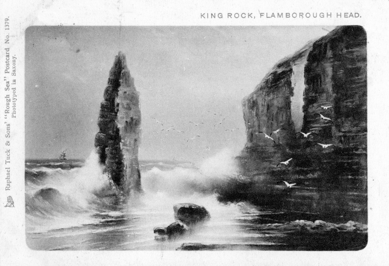 King Rock, Flamborough Head, East Riding, Yorkshire, 1903 von Raphael Tuck