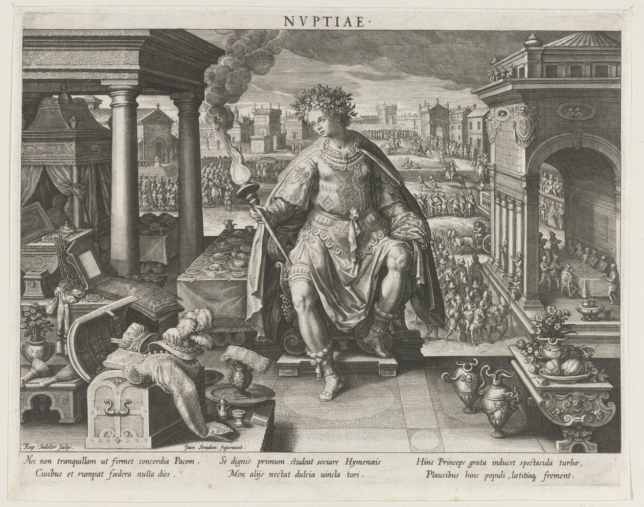 Nuptiae als Personifikation der Ehe von Raphaël Sadeler (I)