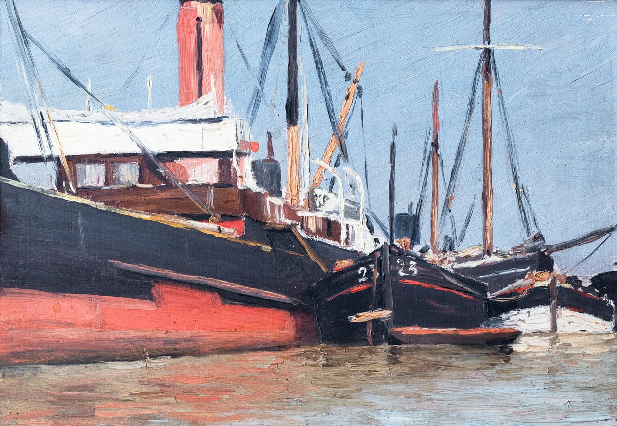 Boote in einem Hafen von Raymond Bonnefon